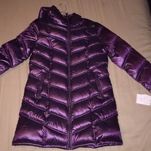 Calvin Klein - Shine Mulberry Packable Down Coat